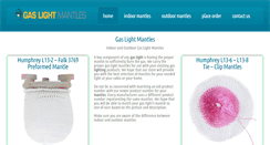 Desktop Screenshot of gas-light-mantles.com